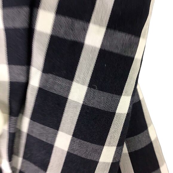 1901 Women’s Size 0 Black White Gingham Check Single Button Cotton Blazer - Picture 9 of 15